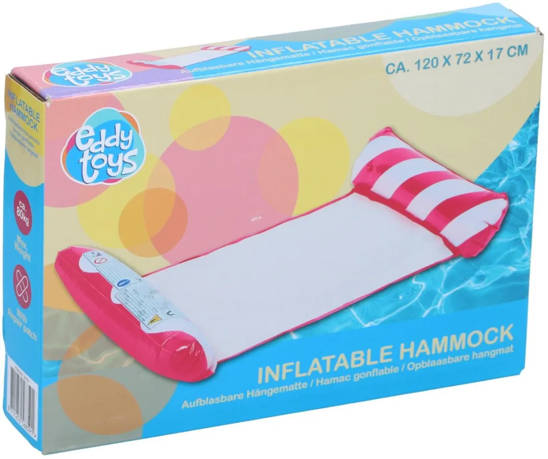 Eddy Toys Luchtbed Zwembad Roze - 80 kg