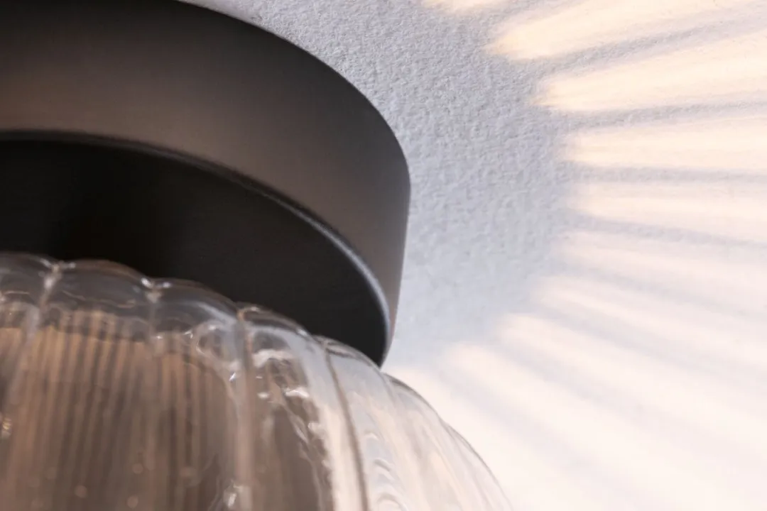 Paulmann Ruya LED Plafondlamp IP44 E14 20W - Zwart mat