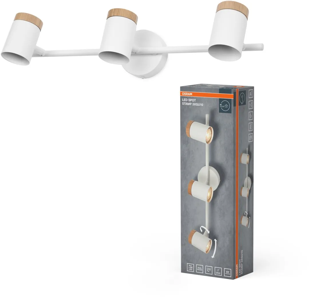 Osram LED Spot Stamp 3xGU10 Plafondlamp