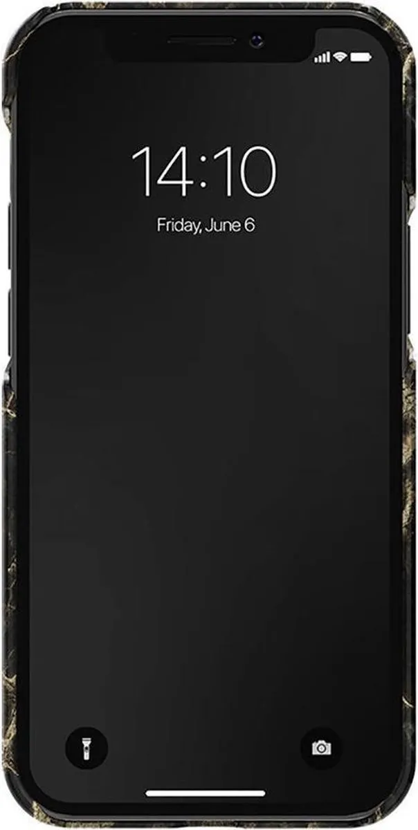 iDeal of Sweden iPhone 12 Mini Hoesje - Golden Smoke Marble - afbeelding 3 van 6