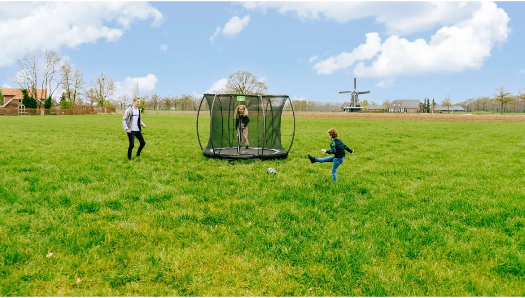 EXIT Toys Black Edition Trampoline 244cm - Zwart - afbeelding 4 van 6