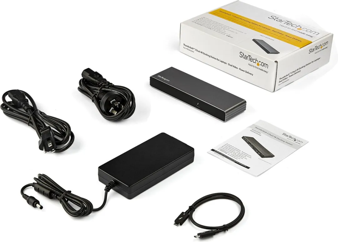 Startech TB3DK2DHVUE Thunderbolt 3 Dock - 85W - Dual 4K