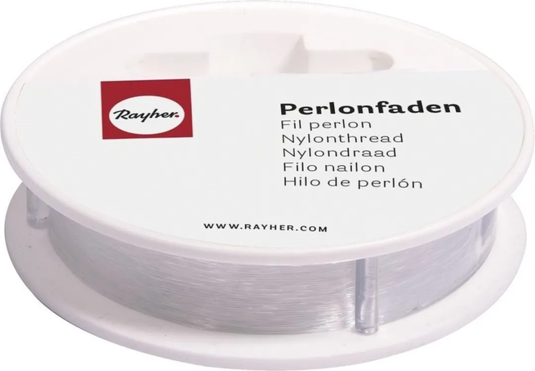 Rayher Nylon Draad 0,7mm Wit