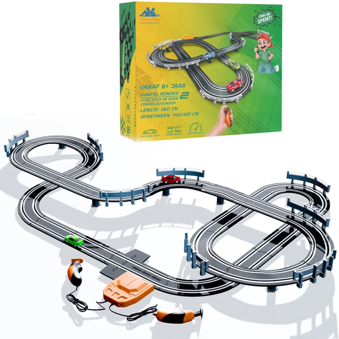 CosmoToys Elektrische Racebaan Classics 5,6m