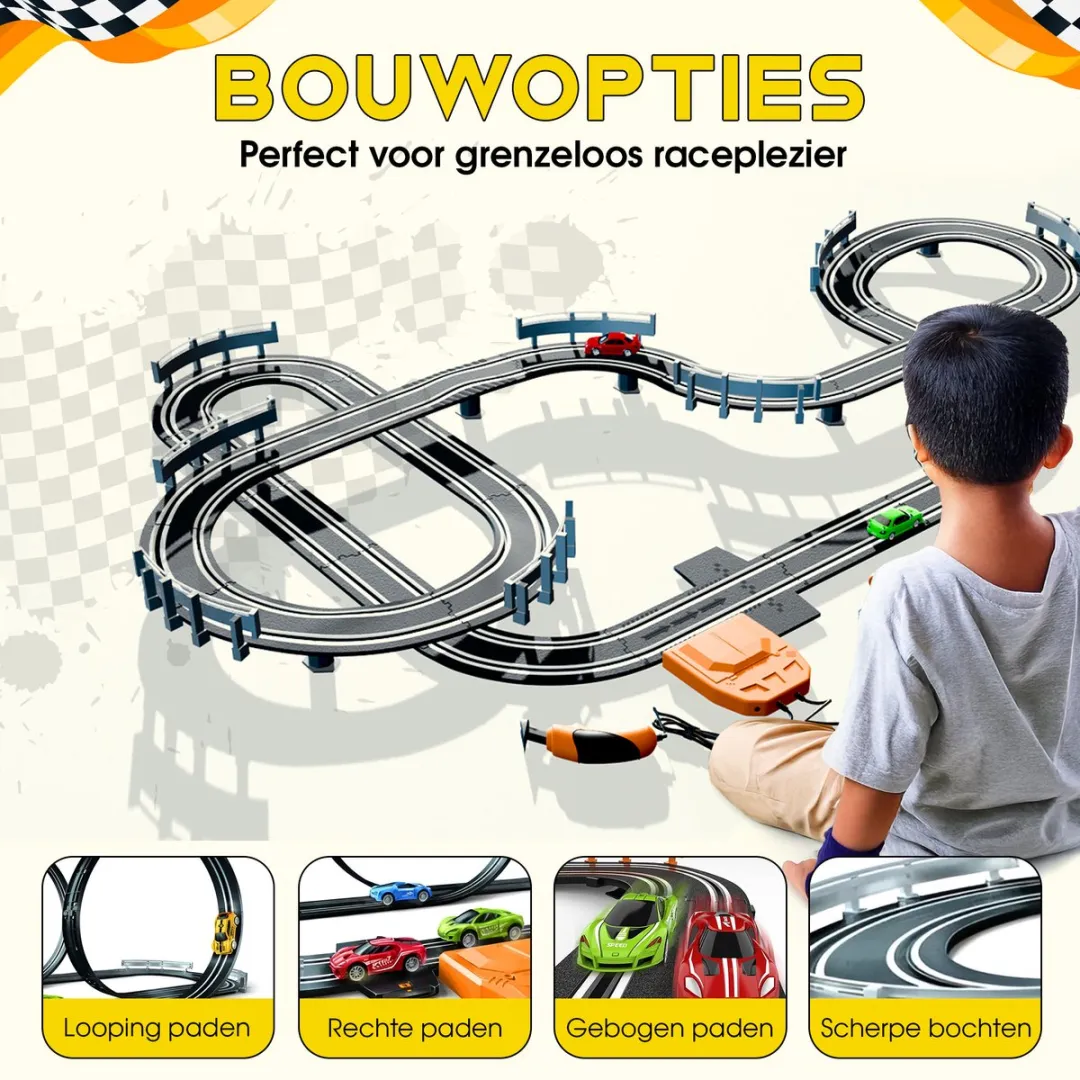 CosmoToys Elektrische Racebaan Classics 5,6m