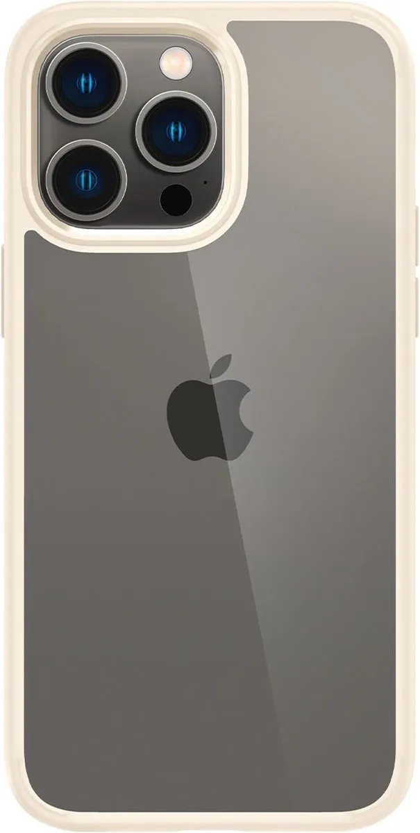 Spigen Crystal Hybrid iPhone 14 Pro Max Hoesje - Beige