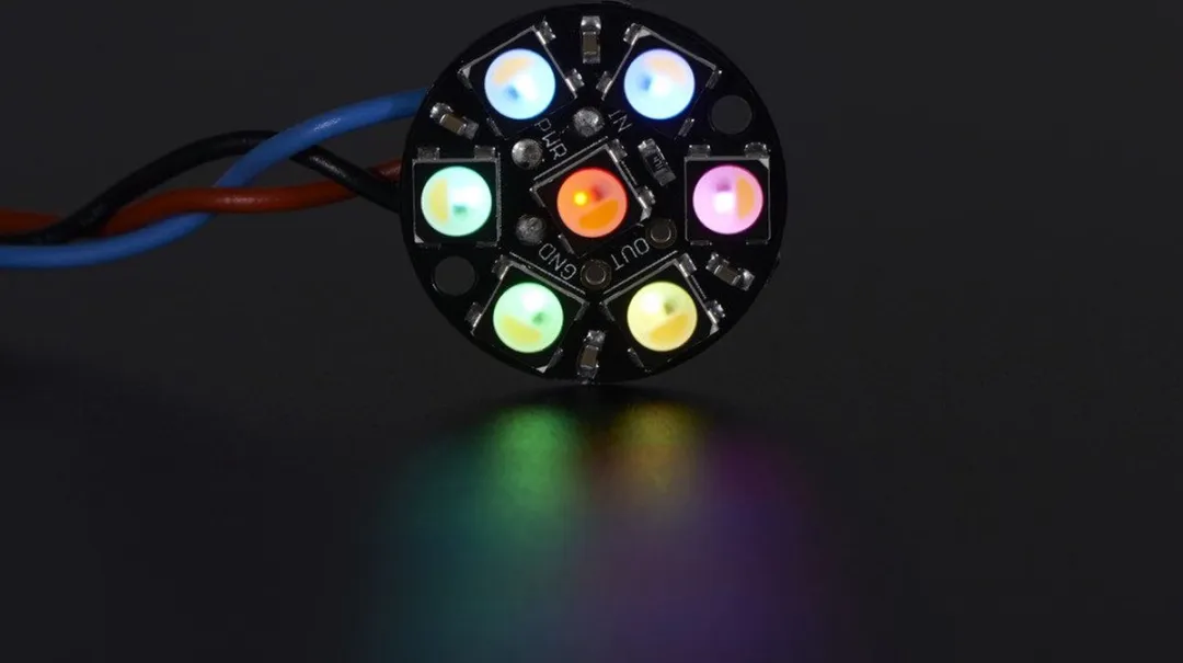 Adafruit NeoPixel Jewel 2858 - 7x RGBW LED - Warmwit 3000K