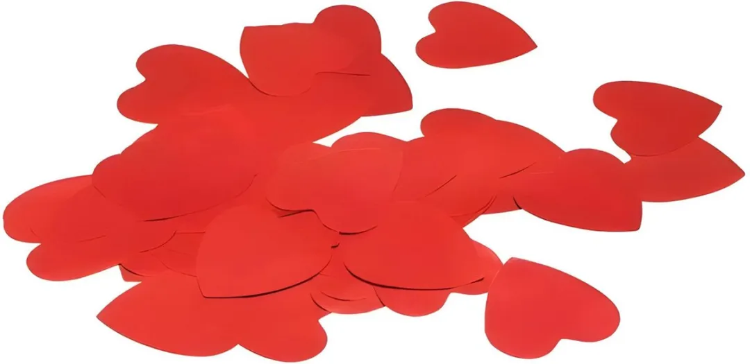 Hartjes confetti – Rood – 14 gram