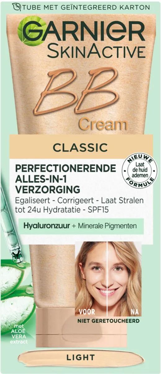 Garnier SkinActive BB Cream Classic Light 50ml - Lichte huidskleur