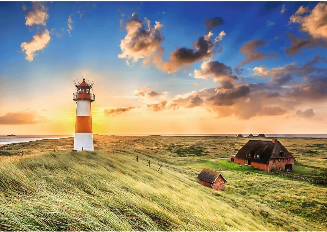 Trefl Premium Plus Legpuzzel 1000 Stuks Photo Odyssey Vuurtoren Duitsland - Multicolor