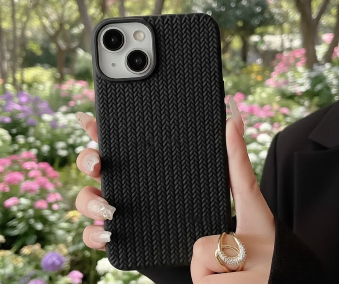 NUVEX iPhone 15 Hoesjes Set - Grijs/Zwart - Kaartvak & Transparant