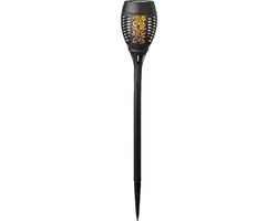 Lumineo Solar Tuinfakkel - 30 LED - 49cm - Zwart