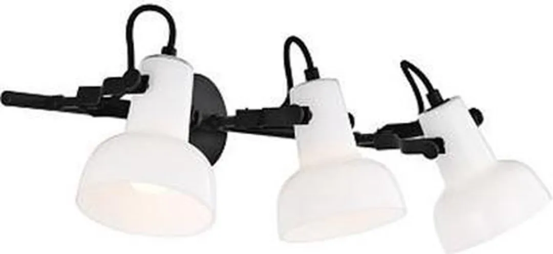 Nordlux Parson Wandlamp 3-Rail - 3 Lichtpunten - Zwart/Wit