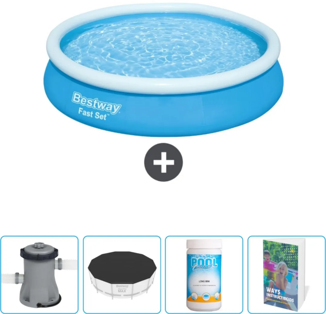 Bestway Fast Set Zwembad 366x76cm Blauw