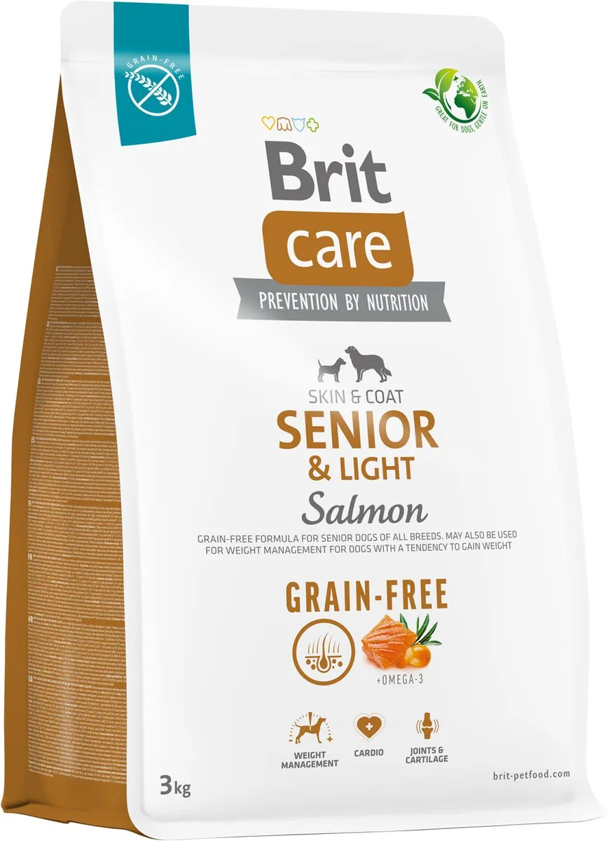 Brit Care Grain-Free Senior & Light Zalm 12kg