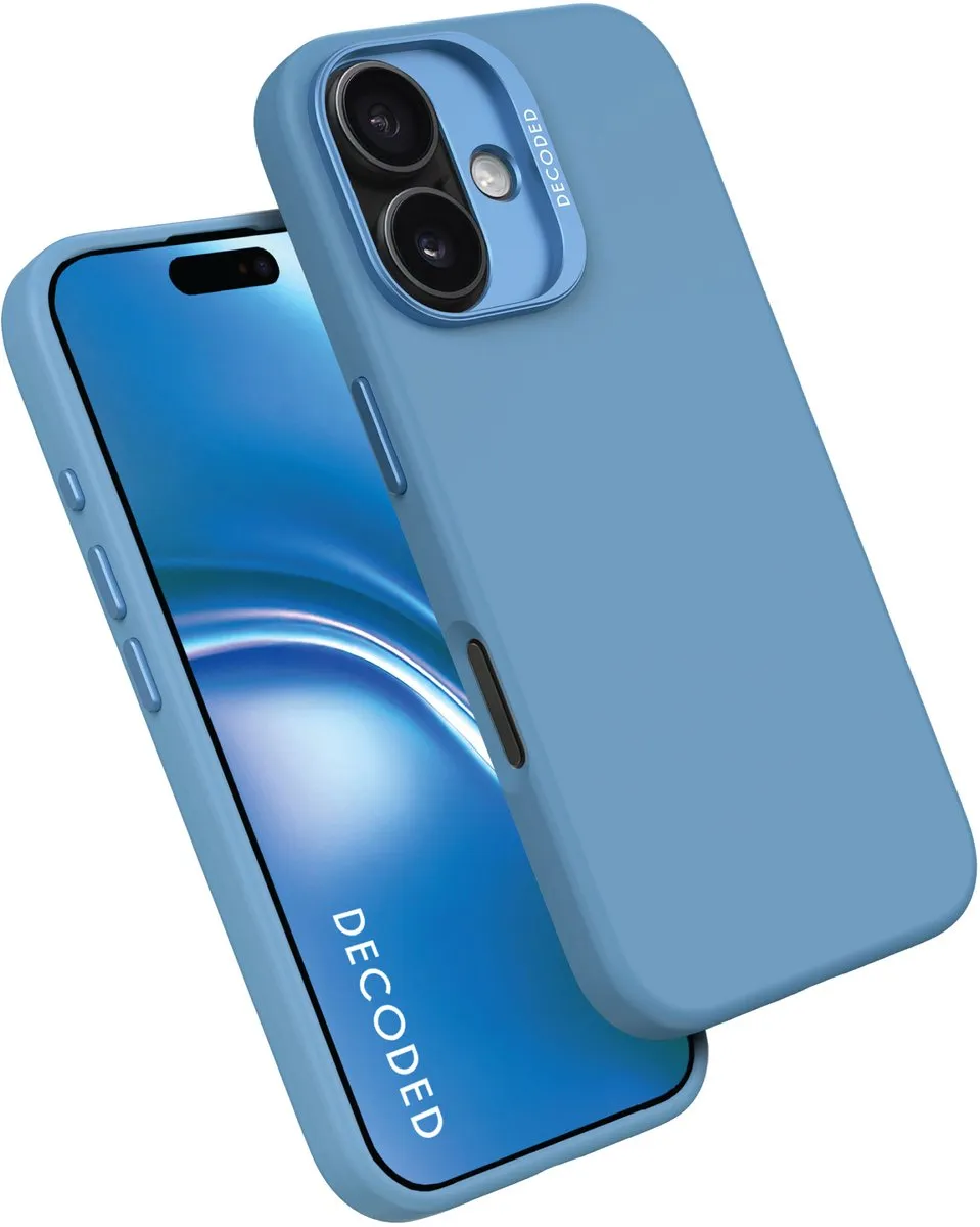 Decoded Siliconen Hoesje iPhone 16 Plus - Air Blauw - D25IPO16PLBCS9AE