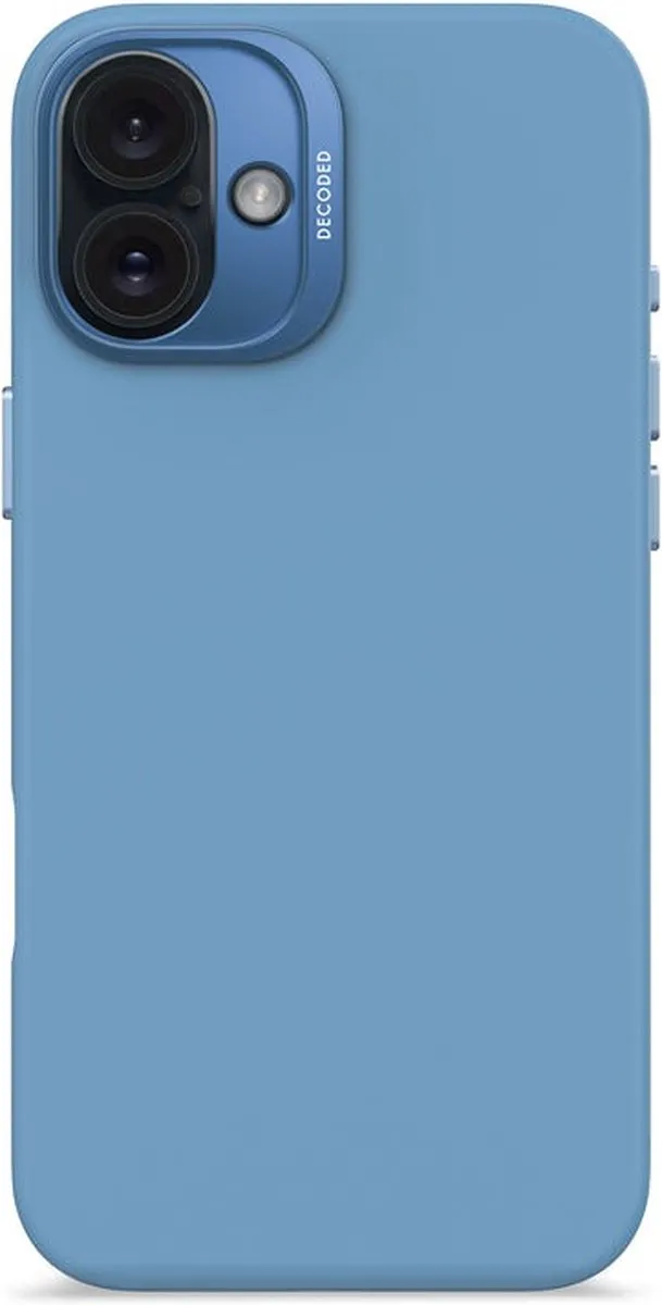Decoded Siliconen Hoesje iPhone 16 Plus - Air Blauw - D25IPO16PLBCS9AE