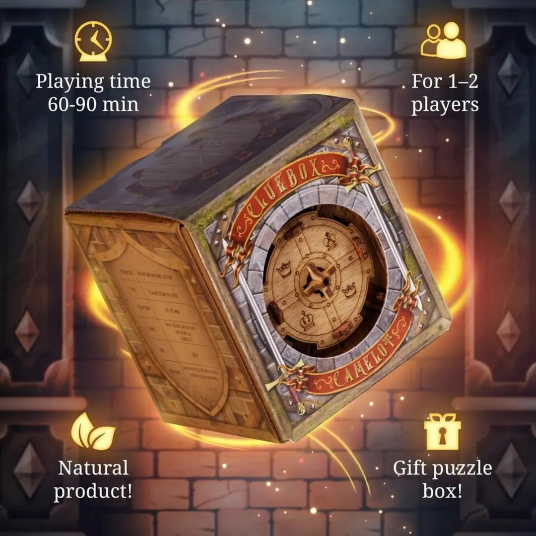 Geronimo Games Cluebox Trial of Camelot - Escape Room Puzzel