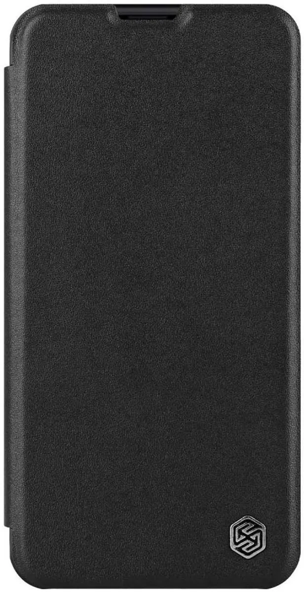Nillkin Qin Pro Hoesje iPhone 14 Pro - Kunstleer - 2 Pasjes - Zwart