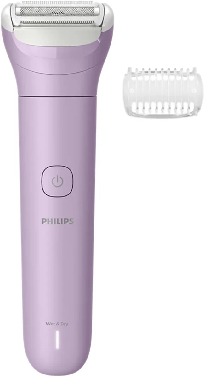 Philips Series 6000 LadyShave | Eenvoudig scheren, zelfs op gevoelige plekken | Met 3 accessoires |Paars | BRL138/00