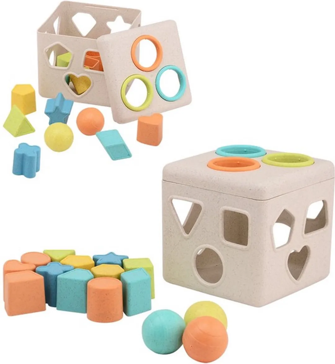 Johntoy JT22288 Happy World Bio Plastic Vormenstoof - Multi