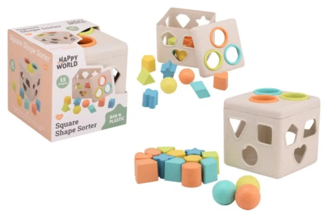 Johntoy JT22288 Happy World Bio Plastic Vormenstoof - Multi