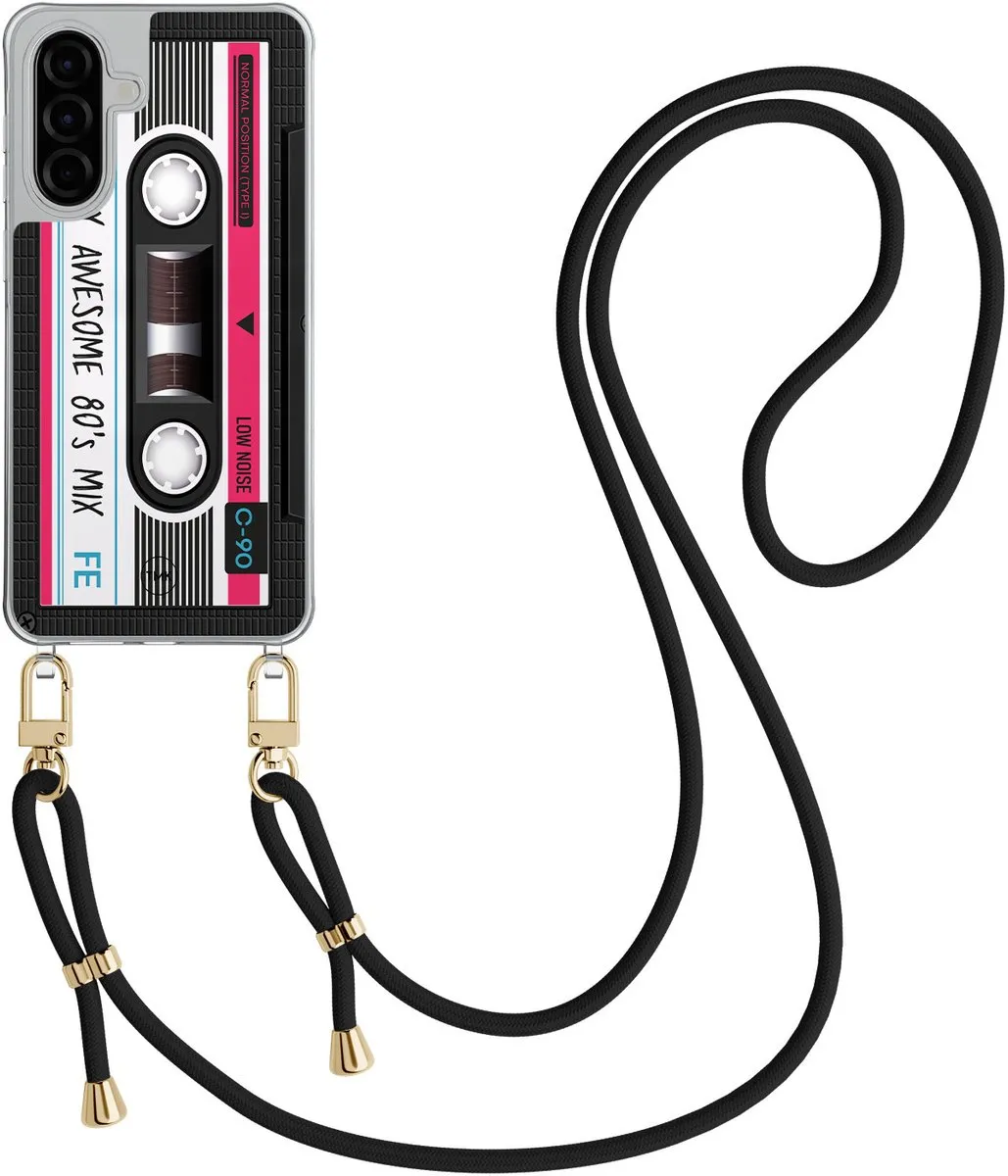 Casevibes Telefoonhoesje Samsung A57 Crossbody - Zwart Koord