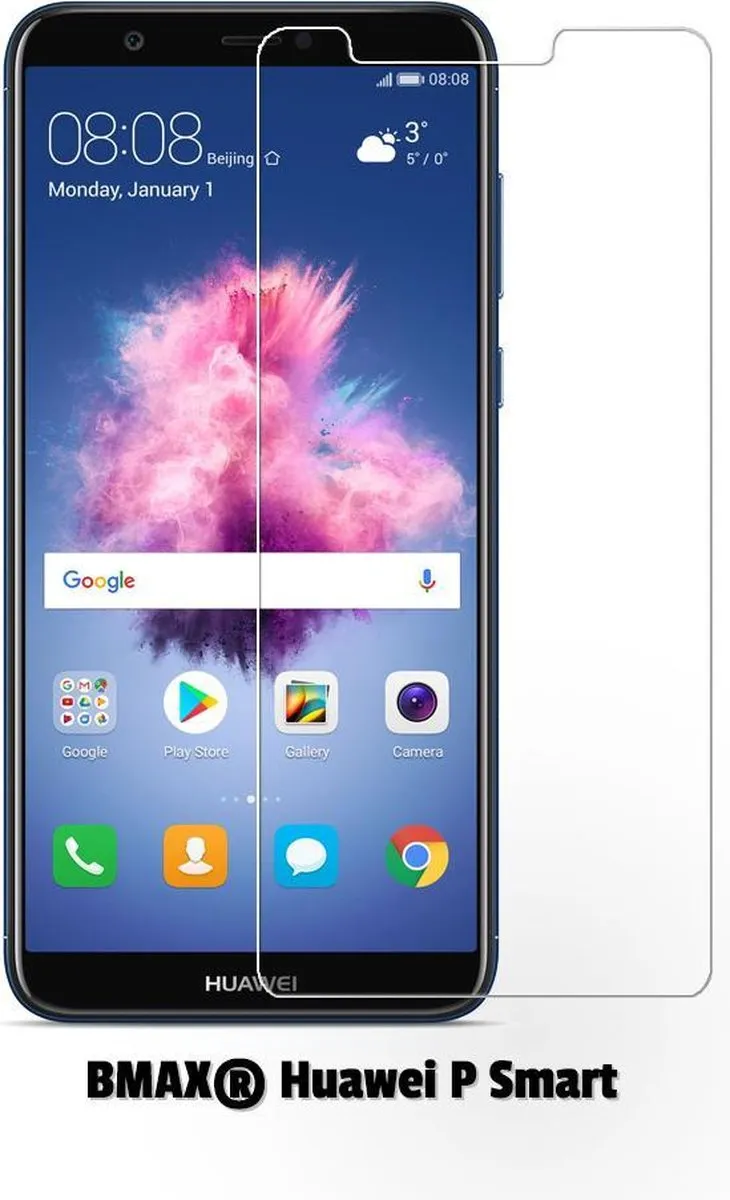 BMAX Glazen Screenprotector voor Huawei P Smart 2018 - 2 Stuks