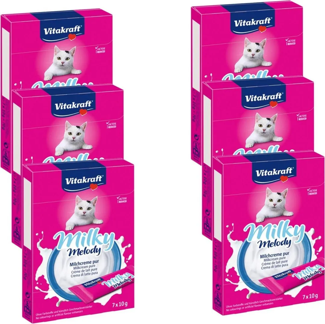Vitakraft Milky Melodie Pure Kattensnack 6x70g