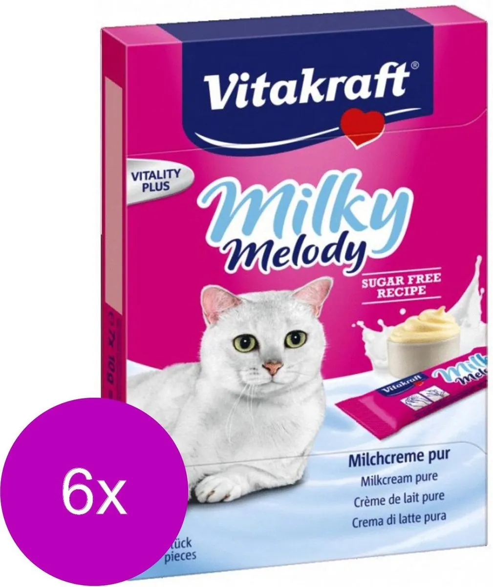 Vitakraft Milky Melodie Pure Kattensnack 6x70g