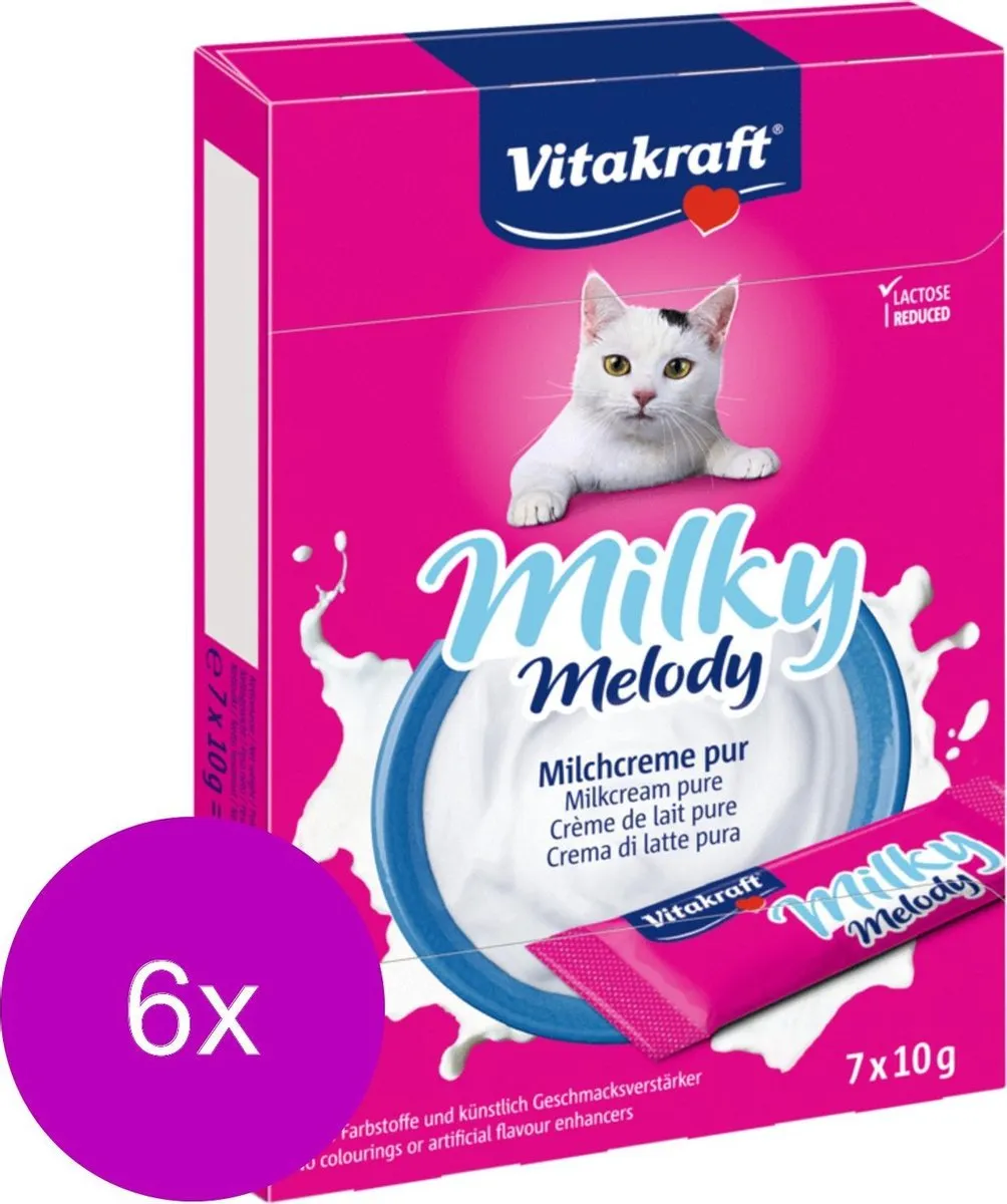 Vitakraft Milky Melodie Pure Kattensnack 6x70g