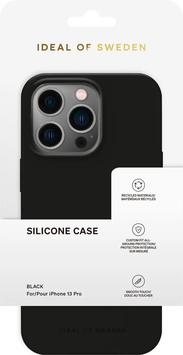 iDeal of Sweden iPhone 13 Pro Silicone Case - IDSICSI23-I2161P-01 - Zwart - afbeelding 3 van 4