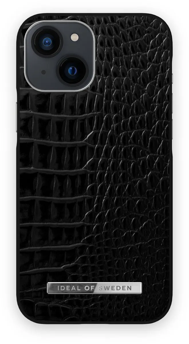 iDeal of Sweden Atelier Case iPhone 13 Mini Neo Noir Croco Silver