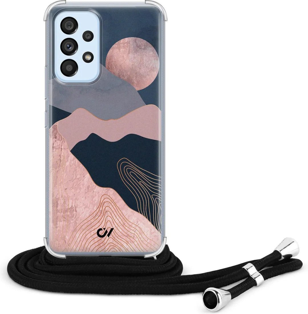 Casevibes Telefoonhoesje Samsung Galaxy A53 C/A53/UV/005 - Roze - Met koord