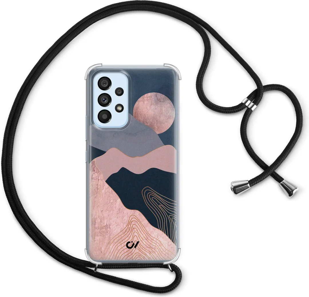 Casevibes Telefoonhoesje Samsung Galaxy A53 C/A53/UV/005 - Roze - Met koord