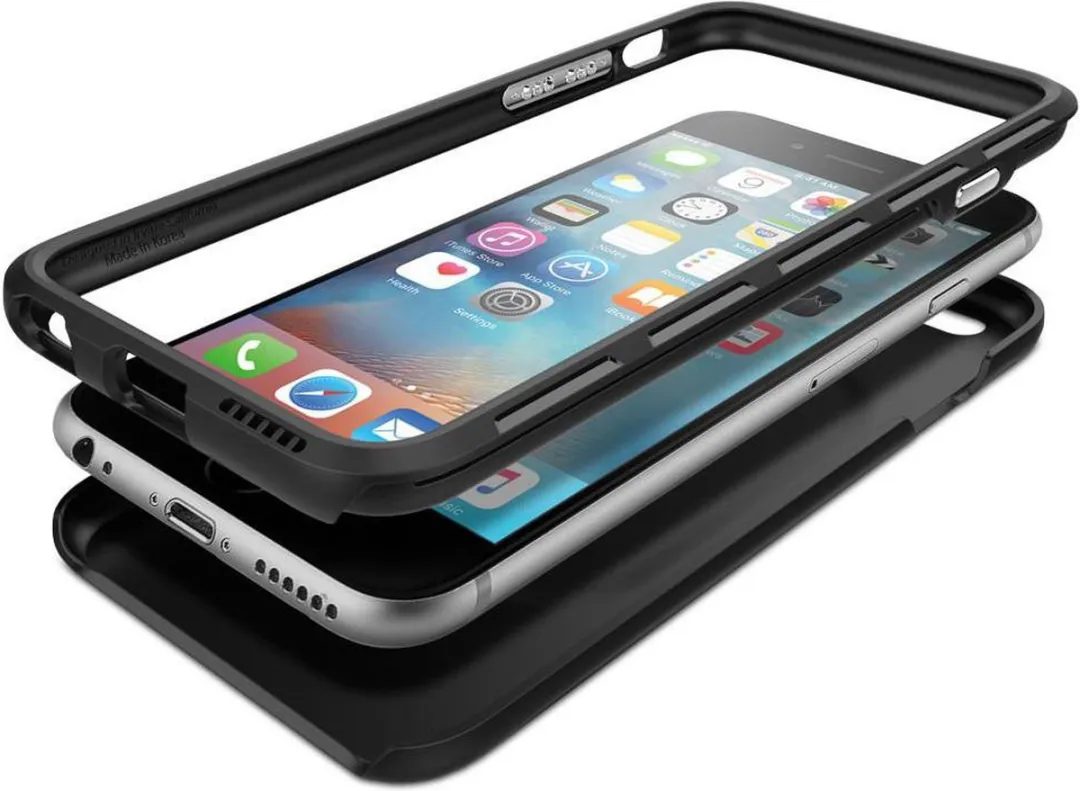 Spigen SGP11592 iPhone 6/6s Hoesje - Zwart