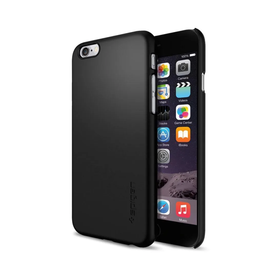 Spigen SGP11592 iPhone 6/6s Hoesje - Zwart