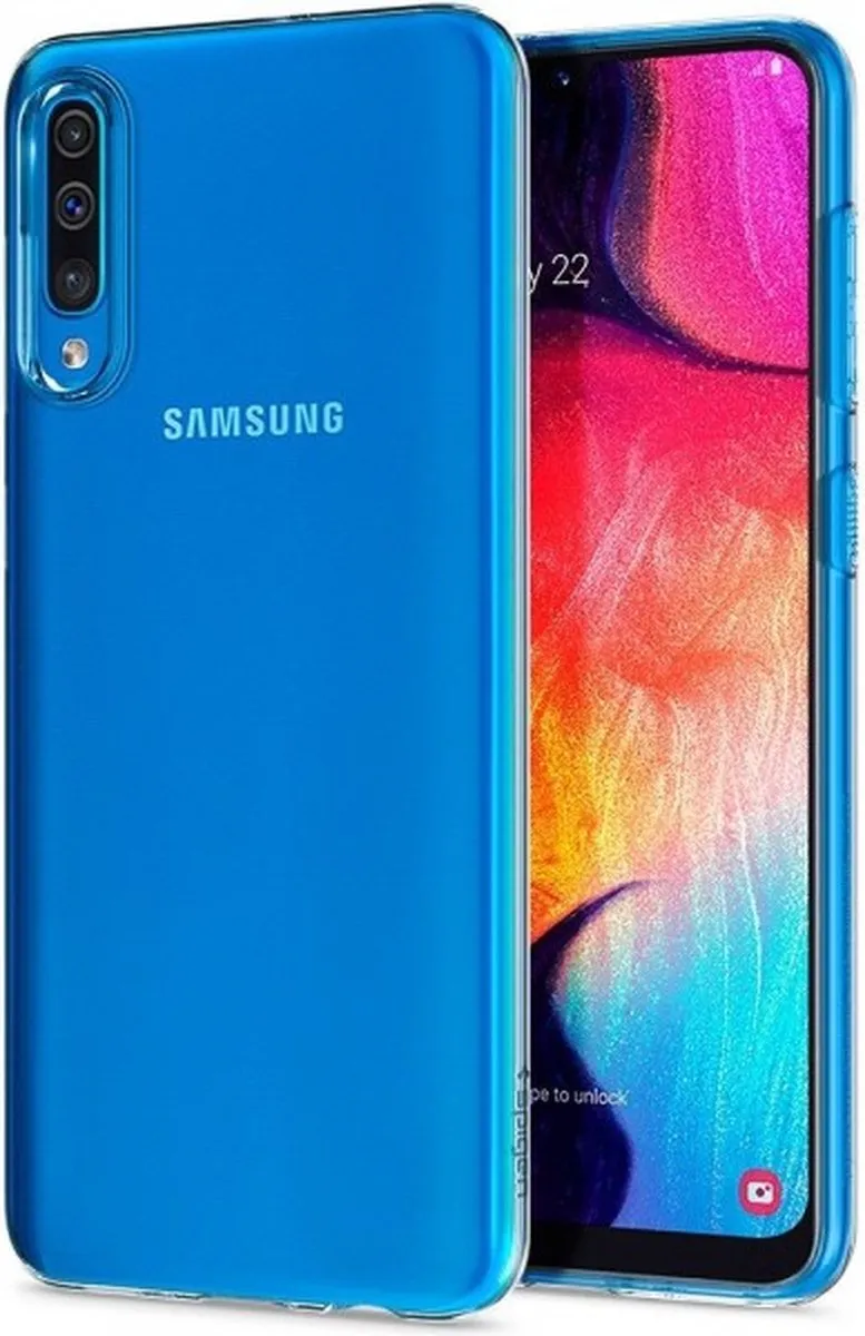Spigen Liquid Crystal Galaxy A50 Hoesje - Transparant