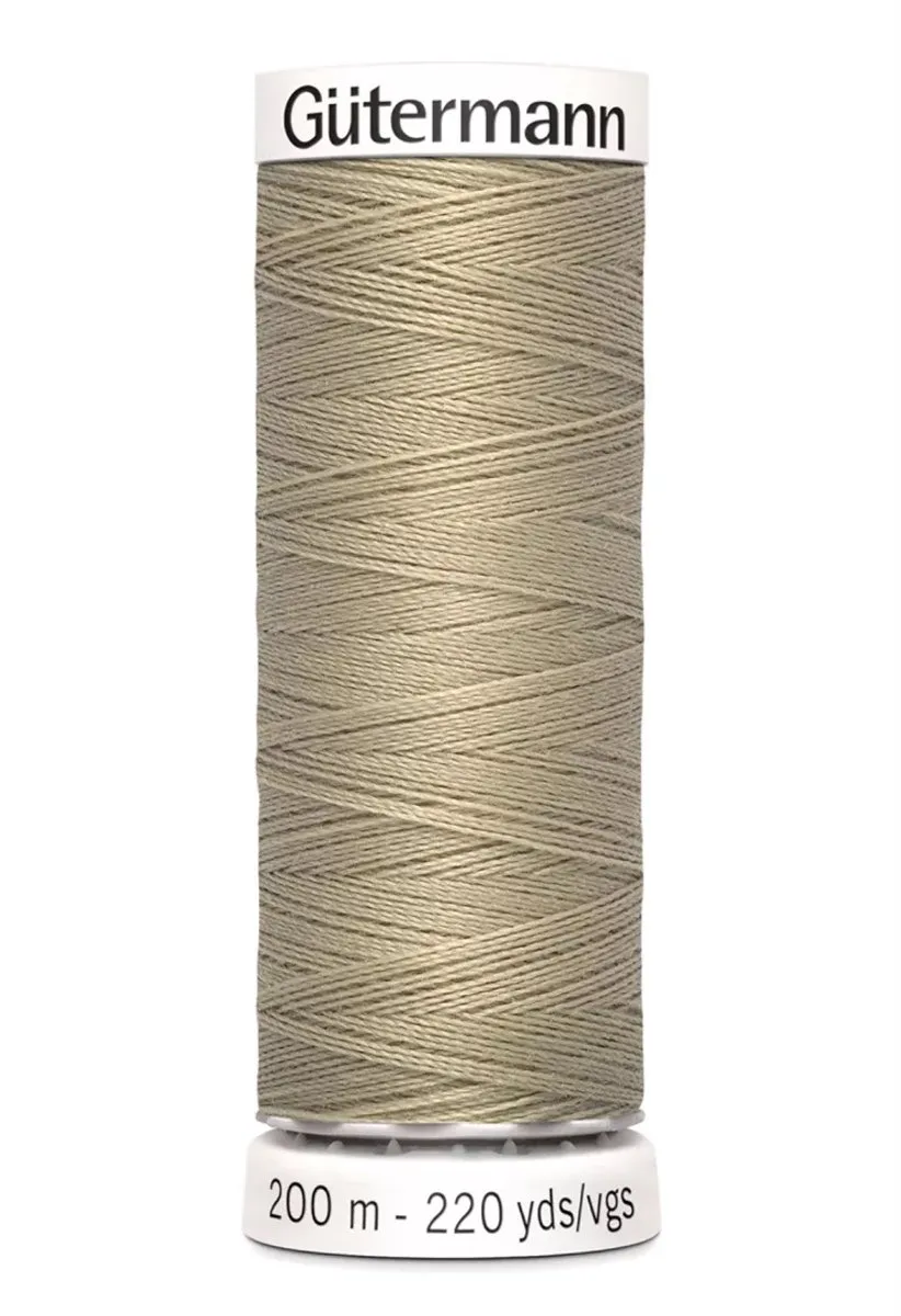 Gutermann Polyester Naaigaren 200m - Beige - afbeelding 6 van 6