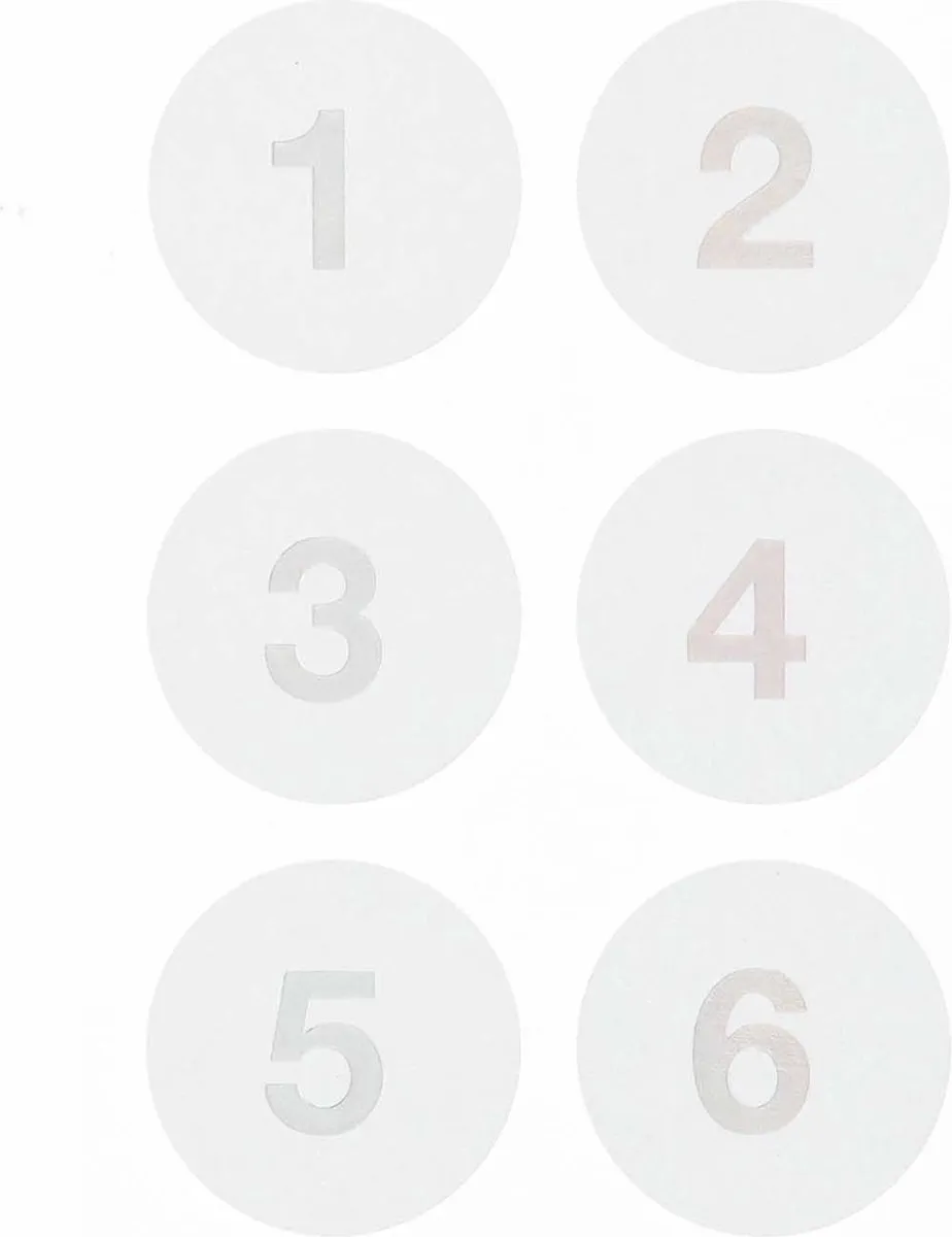 Rico Design Paper Poetry Adventskalender Stickers Mint - 24 Stuks
