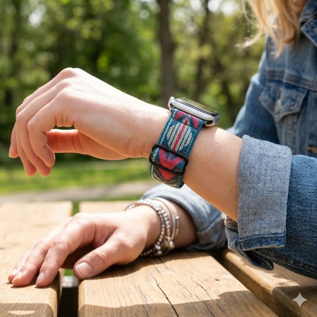 NUVEX Woven Smartwatchband Set - 4 Stuks - Apple Watch 38-42mm