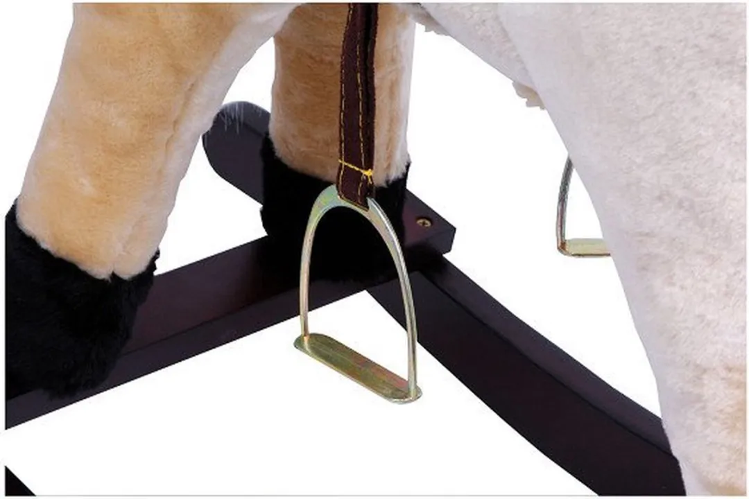 Small Foot Houten Schommelpaard Pluche Shaggy 4101