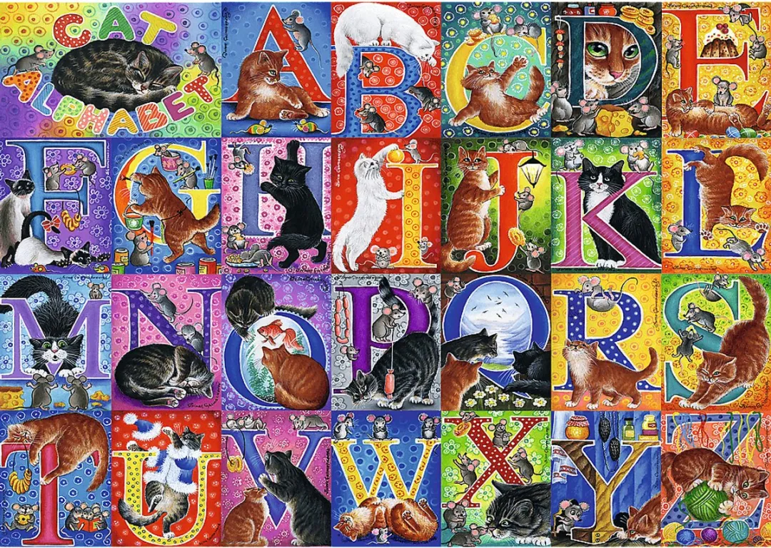 Trefl Legpuzzel Cat's Alphabet 500 Stuks - Multicolor
