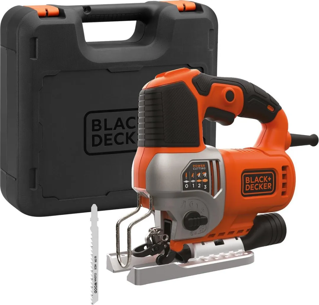 BLACK+DECKER BES610K-QS Pendeldecoupeerzaag 650W - met koffer