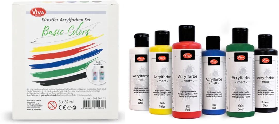 Viva Decor Acrylverf Basic Colors Set