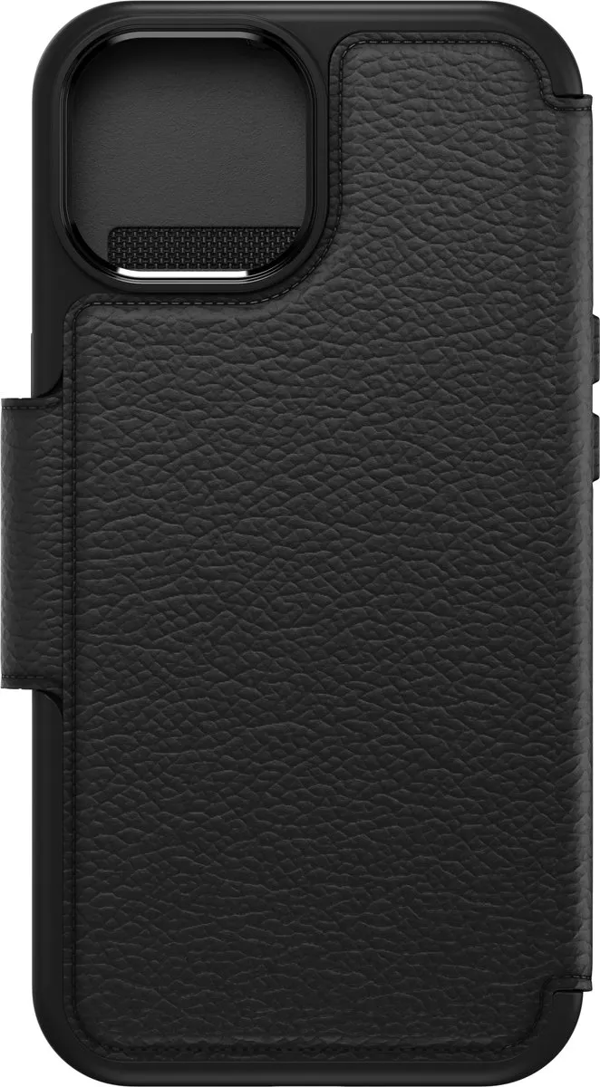 OtterBox Strada Hoes iPhone 15 - Echt Leer - 77-93572 - Zwart