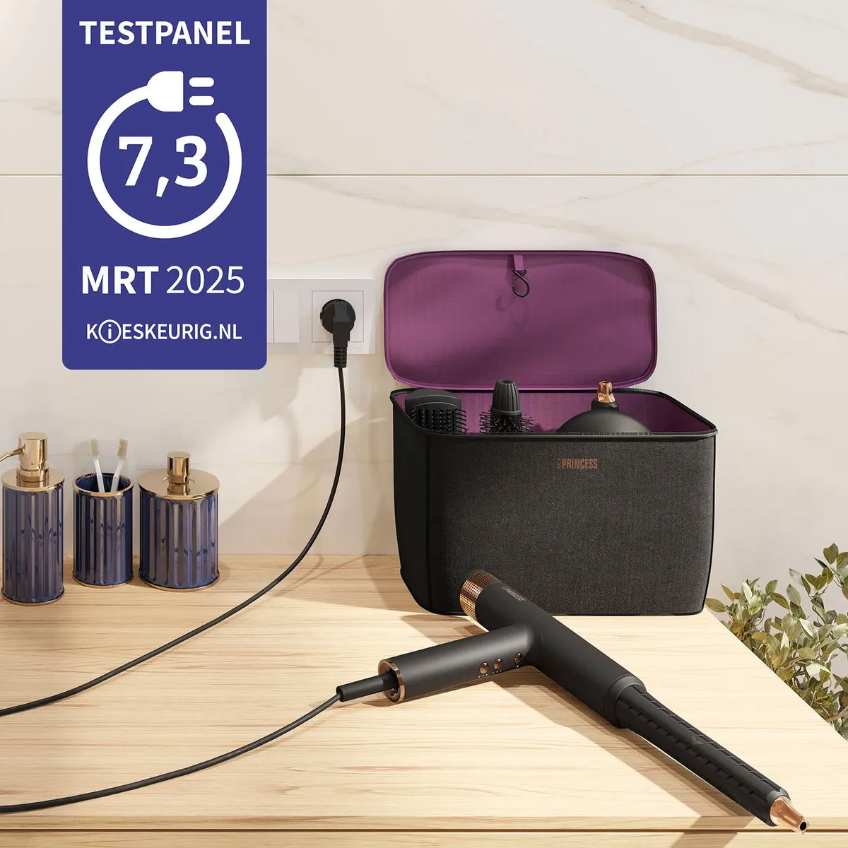 Princess Airstyler Pro 529205 Haarstijler - 2000W - 7-in-1 - Zwart