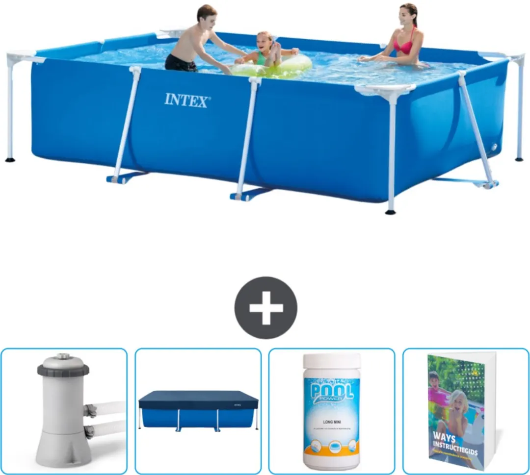 Intex Rechthoekig Frame Zwembad 300x200x75cm