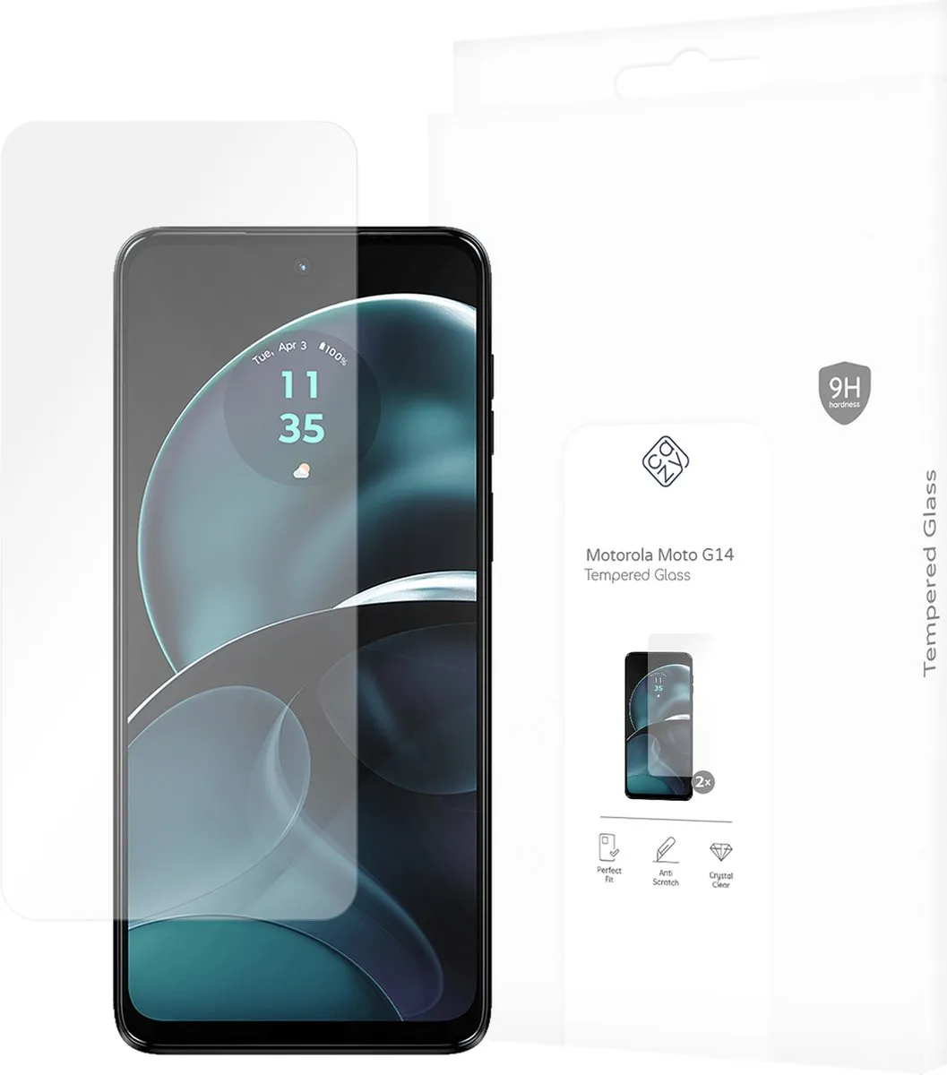 Just in Case Cazy Motorola Moto G14 Screenprotector - 2 Stuks