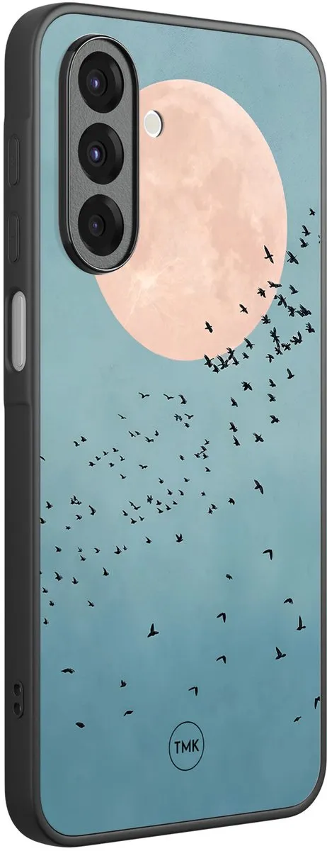 Casevibes Galaxy A26 Hoesje - Blauw Moon Birds - TPU